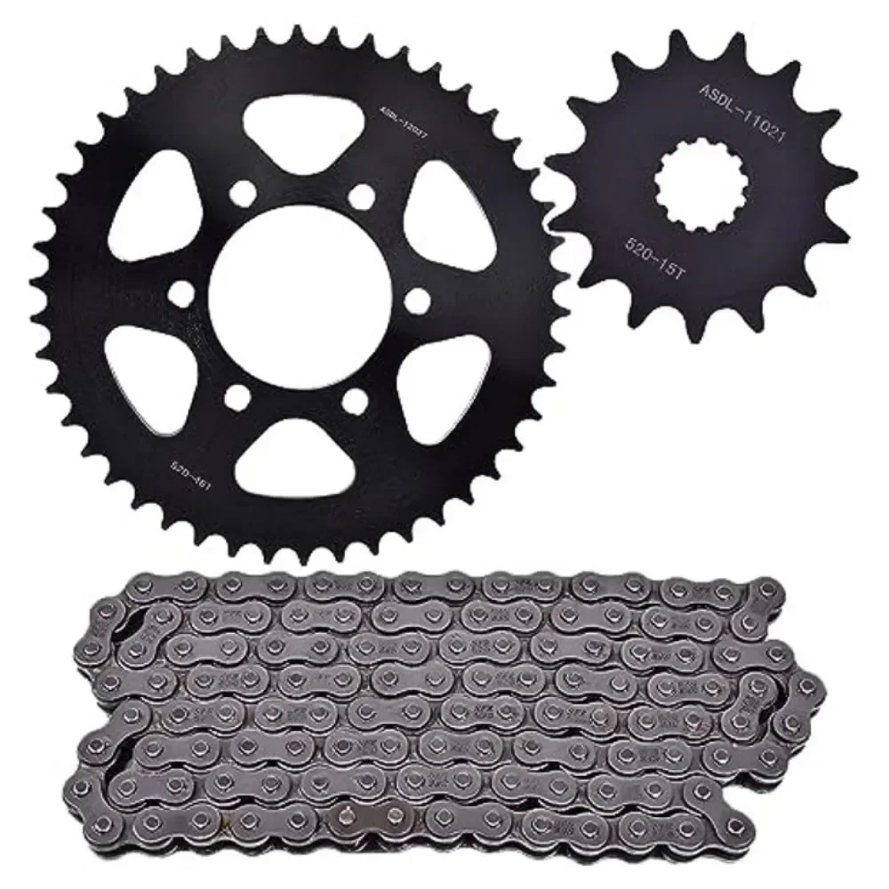 520 15T 46T Motorcycle Drive Chain Front Rear Sprocket Kit For Kawasaki ER6f 06-16 Ninja 650R Ninja650 06-17 KLE650 Versis 650