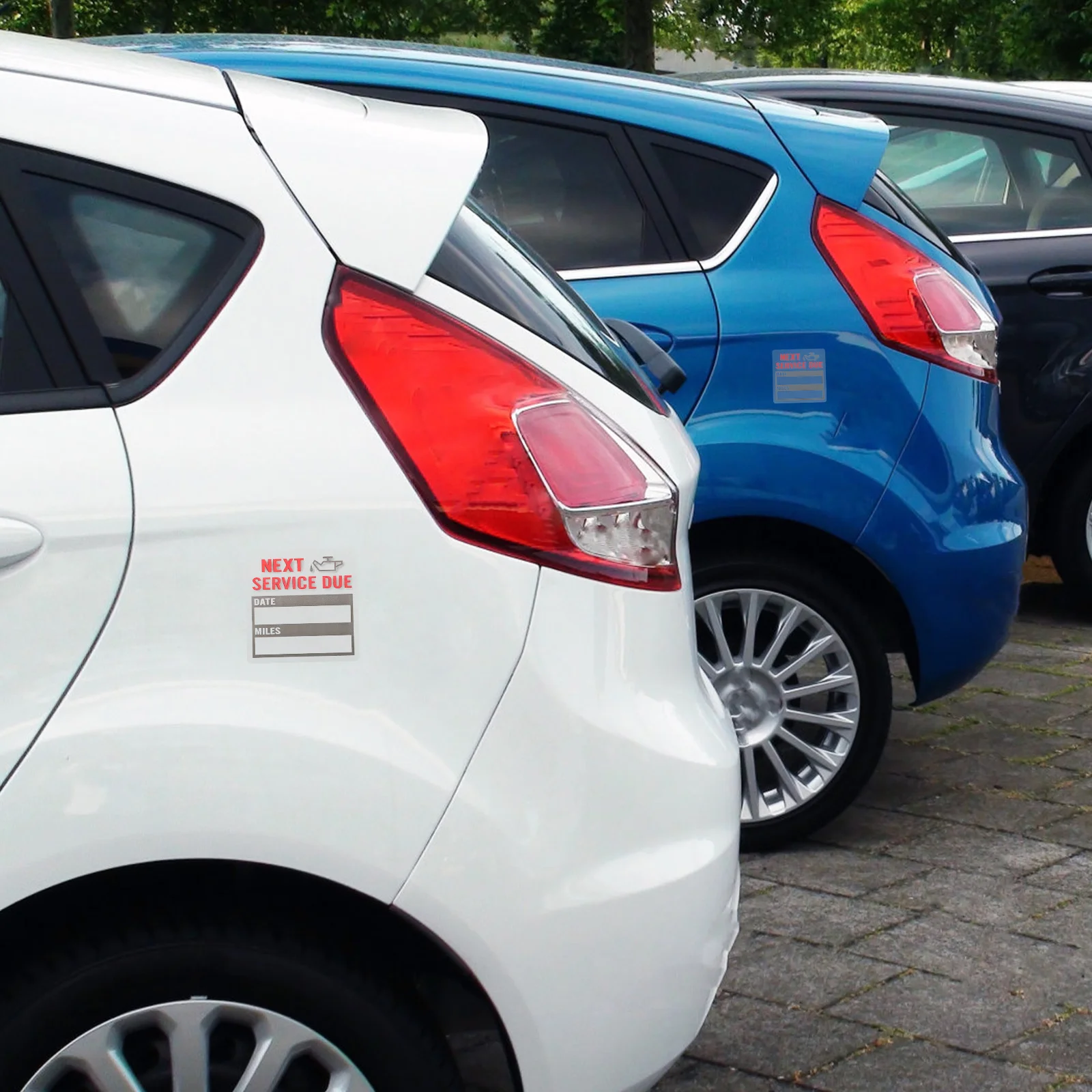 2pcs 2 Rolls Oil Change Reminder Car Maintenance Window Label Next Service Due Sticker Removable Adhesive Auto Label Sticker