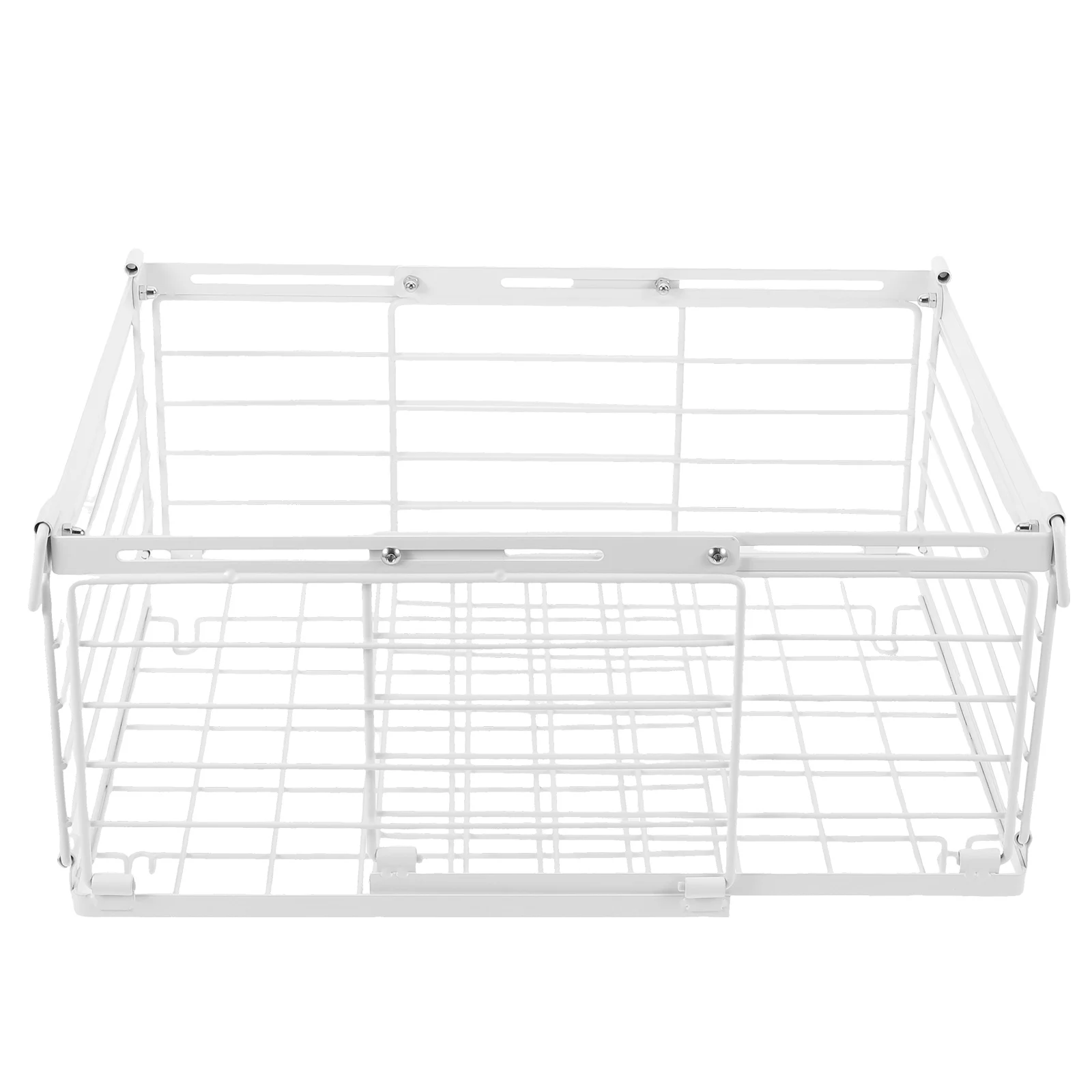 

Refrigerated Storage Basket Chest Freezer Bins Deep Baskets for Upright Organization Shelf Organizer Iron Adjustable