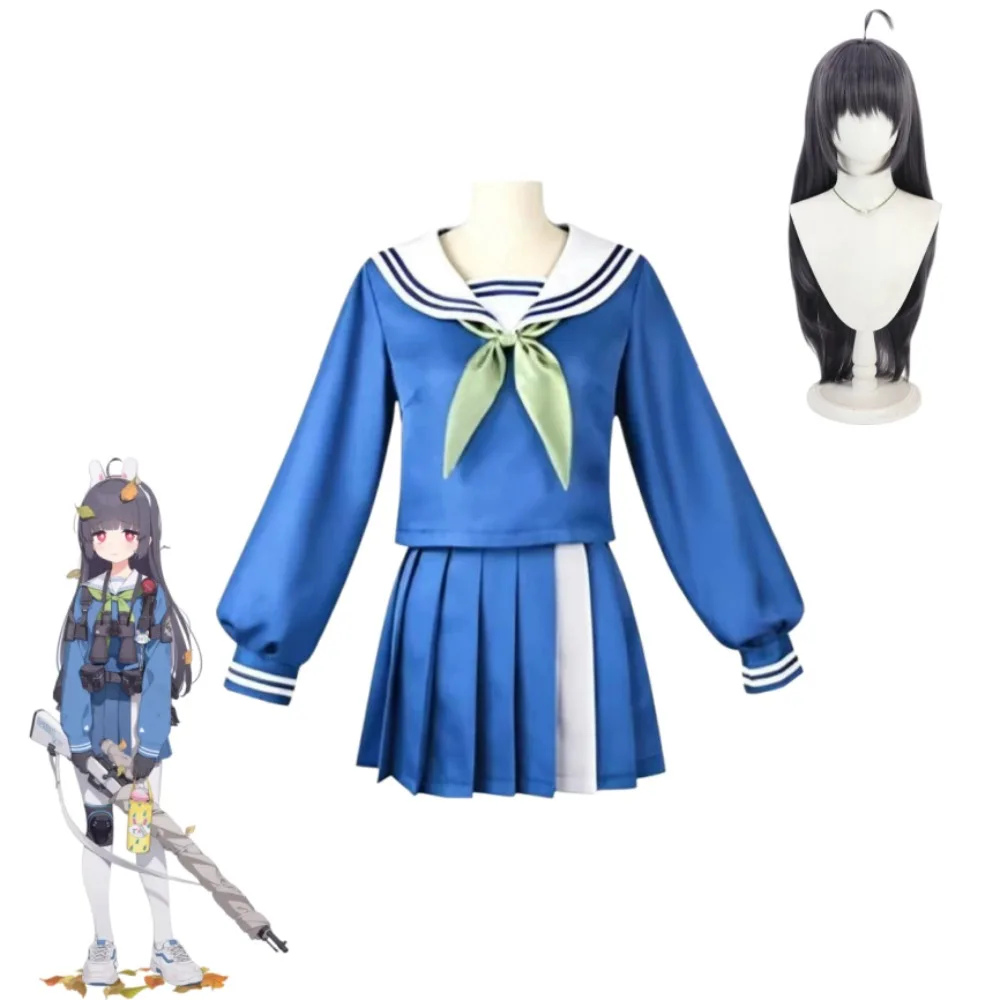 Blue Archive Kasumizawa Miyu Cosplay Costume Long Sleeve JK Sailor Uniform Full Set Adult Women Halloween Comic Con Outfit