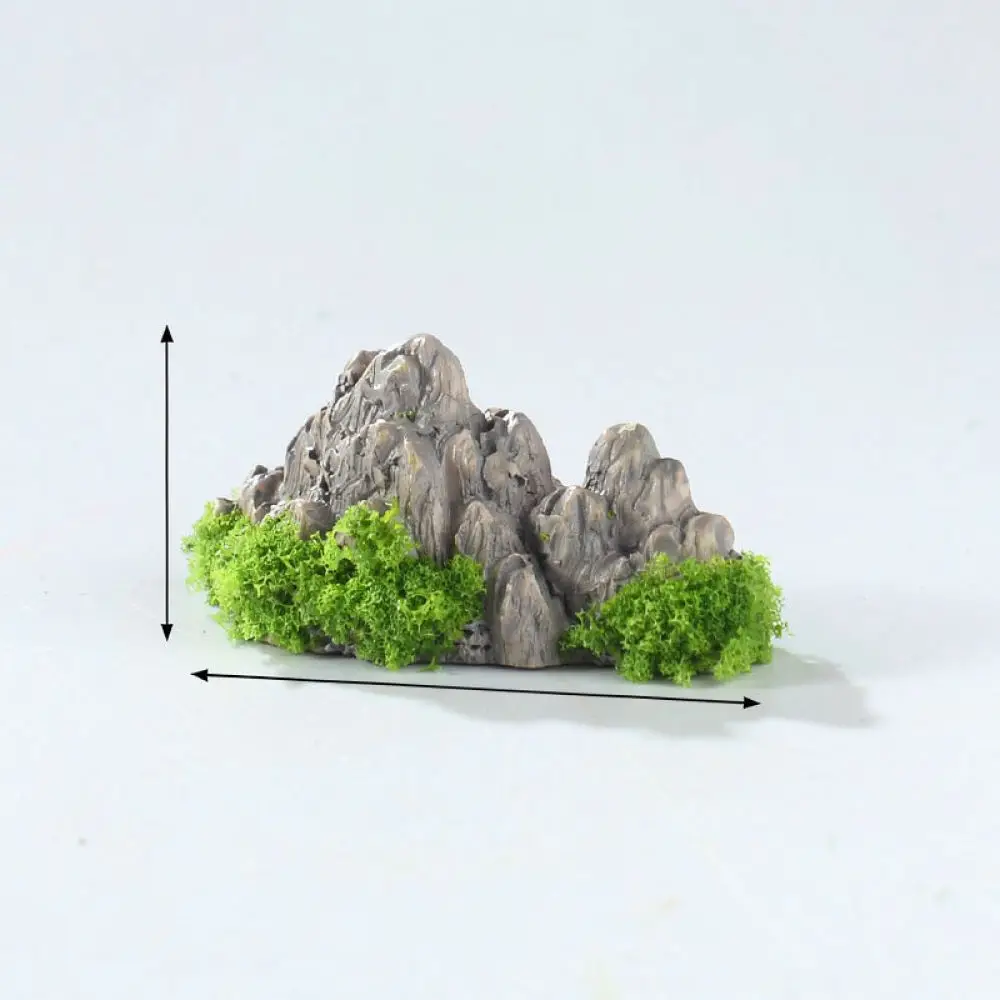 Decorative Resin Rockery For Crab Kingdom Micro Landscape Miniature Garden Accessory Artificial Mountain Stone Sculpture