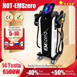 EMSZERO-Machine de sculpture électromagnétique EMS RF, 6500W, or noir, technologie d'amincissement du corps gras, époussetage musculaire, nouveau