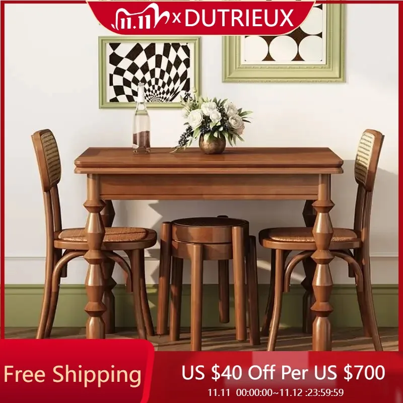 

Wooden Large Dining Table Waterproof Oilproof Restaurant Coffee Safe Dining Table Kitchen Salon Mesas De Jantar Trendy Furniture