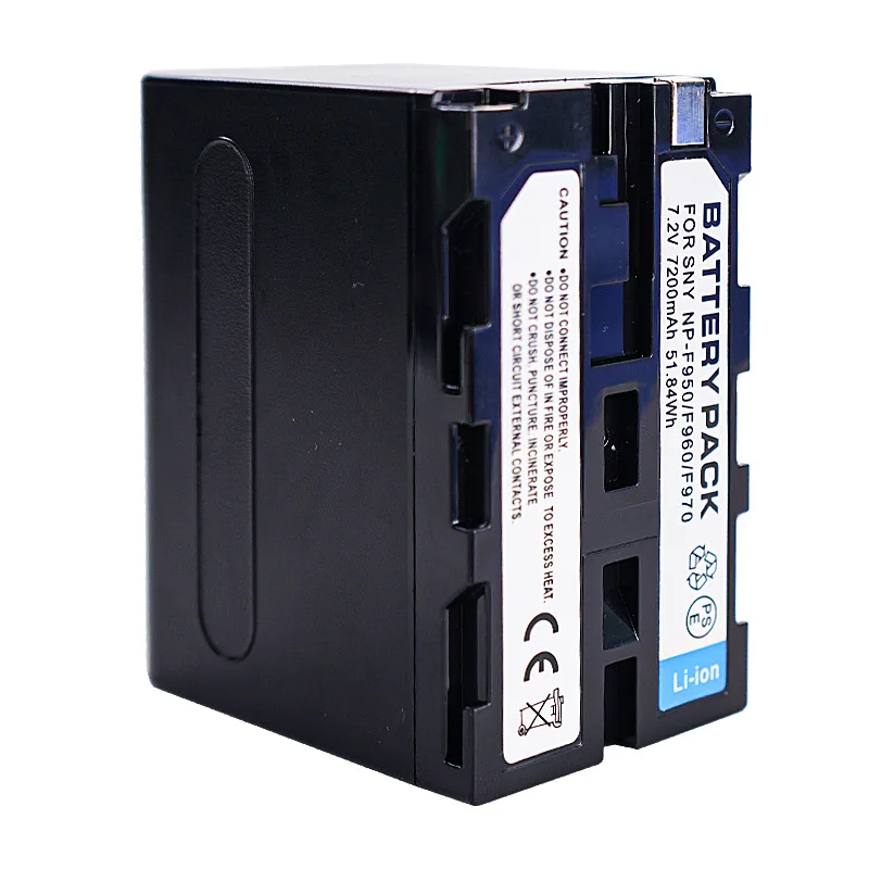 7.2V 7200mAh NP-F970 Camera Battery Compatible for Sony F930 F950 Digital Battery