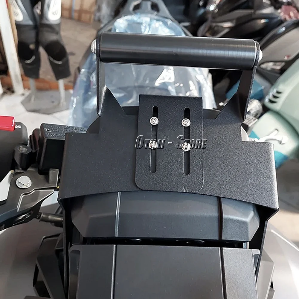 Suporte de navegação GPS da motocicleta, barra frontal, suporte do telefone, montagem para Honda ADV350, aventura 350, 2021, 2022, 2023, metal novo