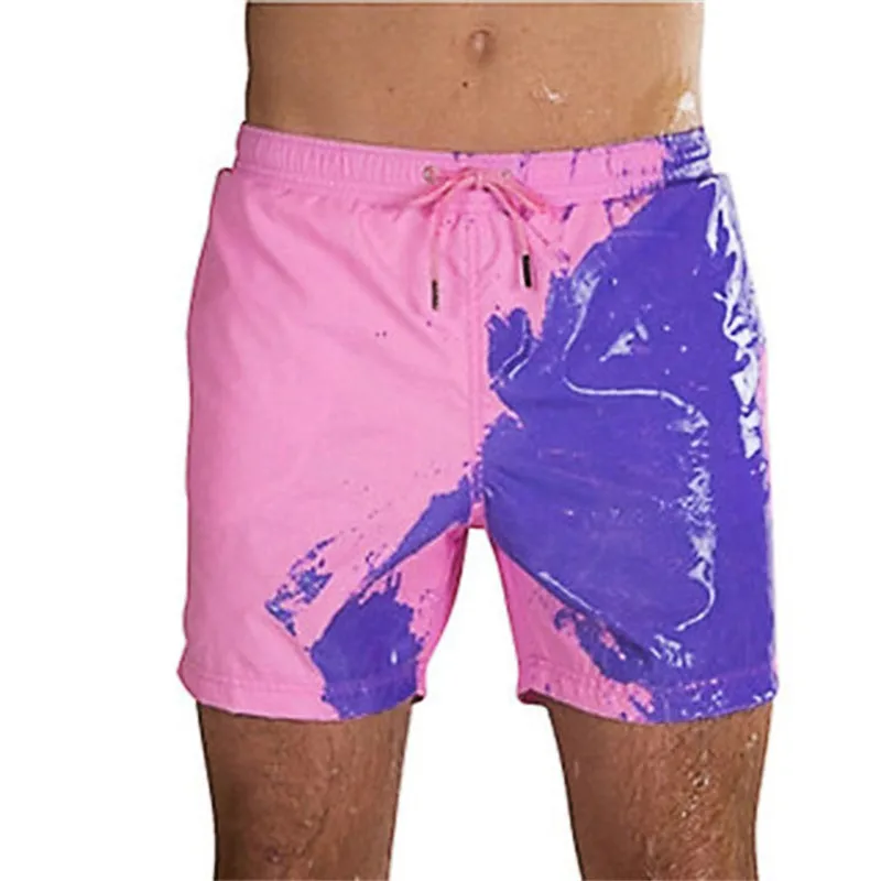 

Color Changing Swimming Shorts for Men Boys Bathing Suits Water Hot Discoloration Board Shorts 2022 summer Beach Swimming Trunks