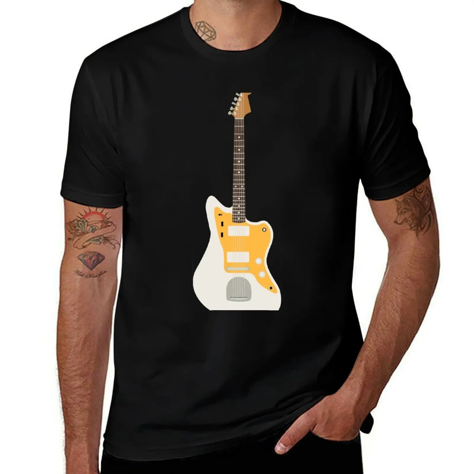 

J Mascis Jazzmaster T-Shirt black cotton t-shirt plain for man package man graphic t shirt cotton t shirt man T-shirt