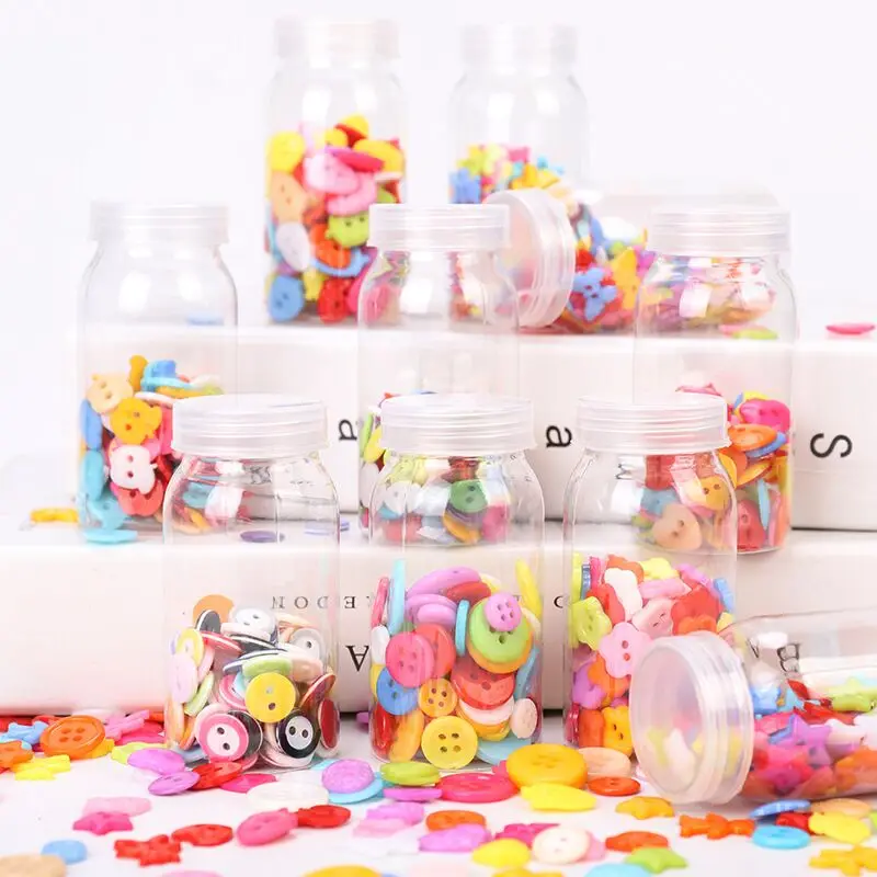 30/50PCS Random Mixed Plastic Button for Kids Sewing Buttons Clothes Accessories Crafts Child Cartoon Button