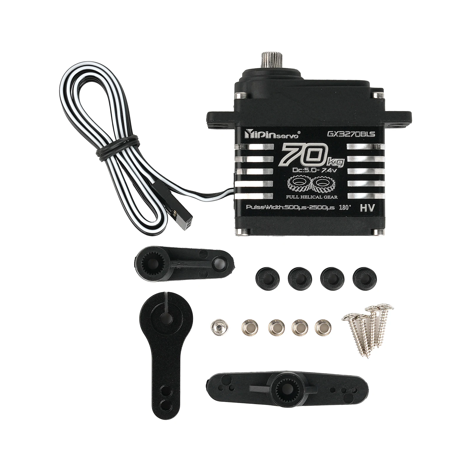 70 kg Digital Servo Bürstenlosen Motor 180/270/357/360 Grad Metall Getriebe Servos Power Funktionen Teile für RC Auto Roboter Modell Spielzeug