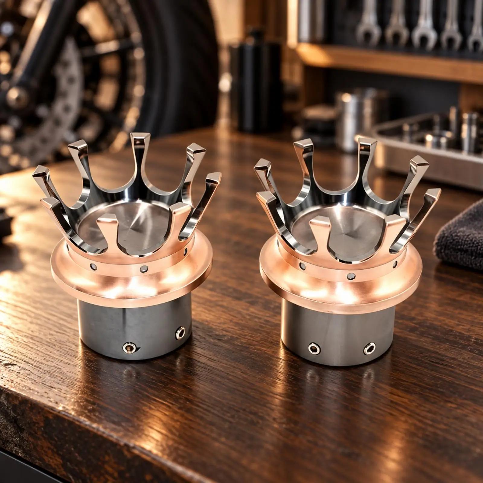 Aluminum Alloy Motorcycle Axle Cover Front Wheel Decorative Cap for 883 X48 1200 Bagger Cruiser Custom Build