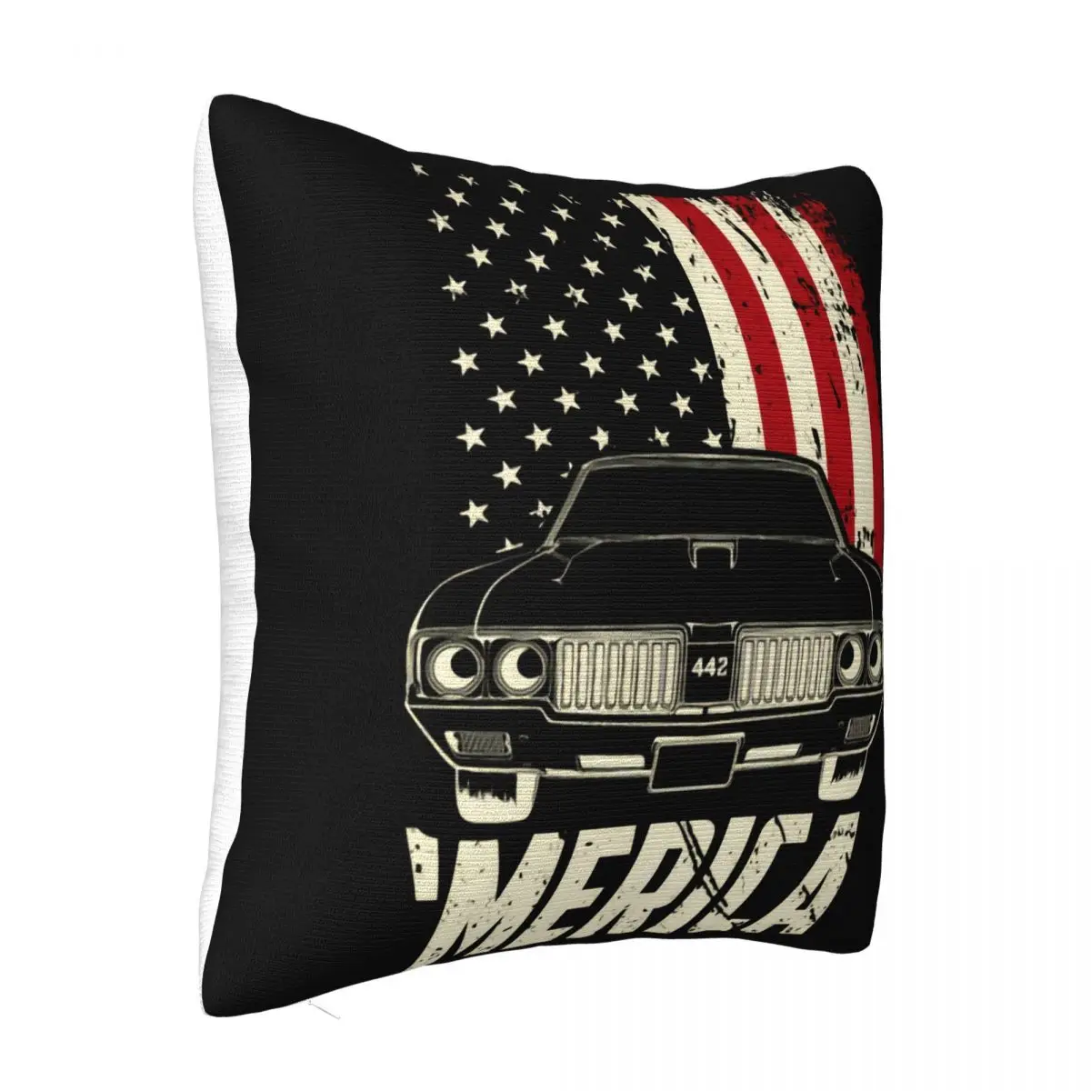 1970 Cutlass 442 Merica 70 Oldsmobile Car Mens T Cotton S 3Xl High Quality Print Holiday 3D Novelty Pillow Case