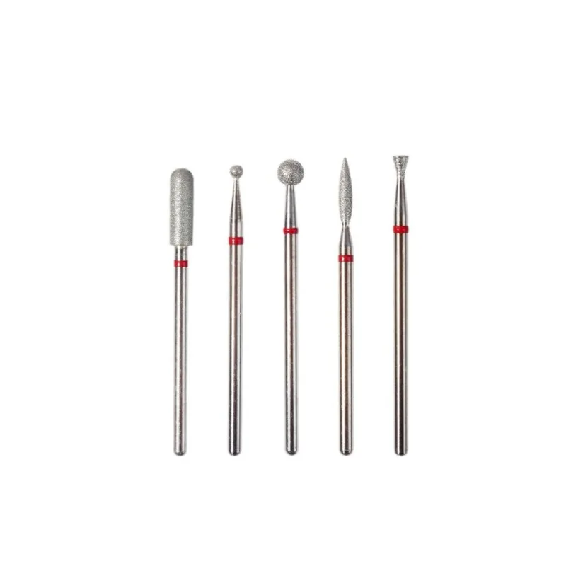 Five Piece Set Diamond Nail Drill Bits Milling Cutter for Manicure Cuticle Files Buffer DIY Nails Accessories Nail Tools