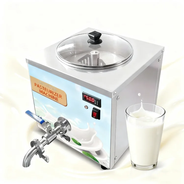 Máquina pasteurizadora de leite e sorvete 3 em 1, esterilização por aquecimento de alta qualidade, homogeneidade para sorvete de melhor qualidade