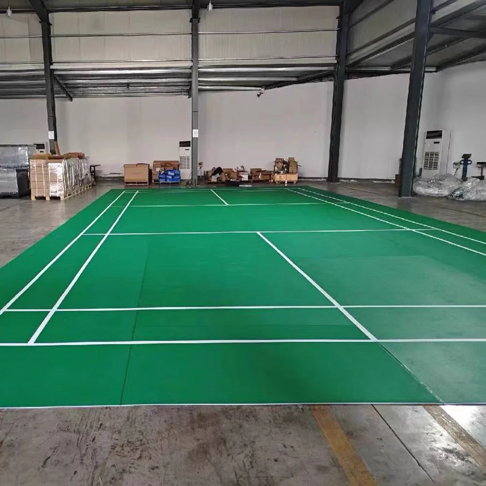 Beable Badminton Court Flooring Suitable For International Schools Universities Sports Court Include White Lines Custom Logo