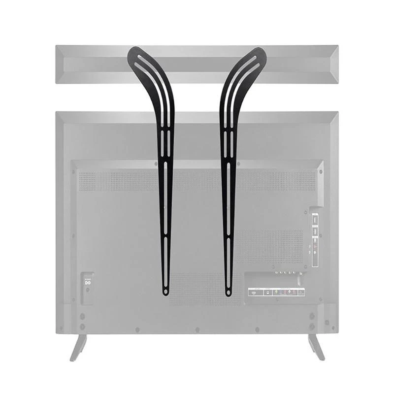 1pair /2pcs 벽 장착 사운드 바 장착 브래킷 드릴링이 필요하지 않으며 다양한 간편한 설정 브래킷 금속 랙과 함께 작동합니다.