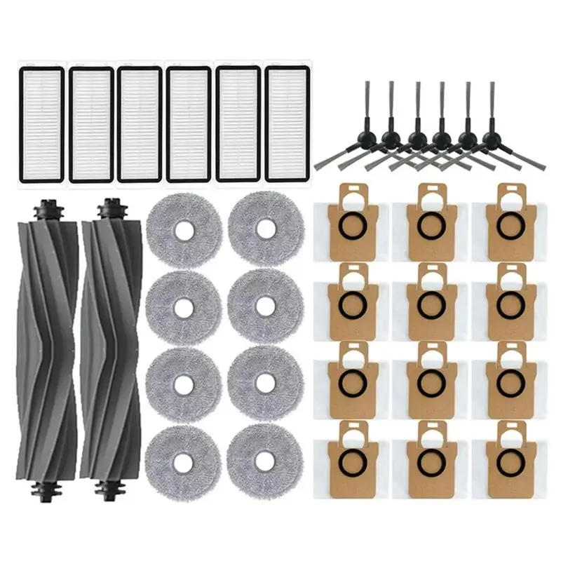AC23-For Dreame Bot L30 Ultra L20 Ultra Robot Vacuum Spare Parts Consumables Hepa Filter Mop Cloth Dust Bag Accessories