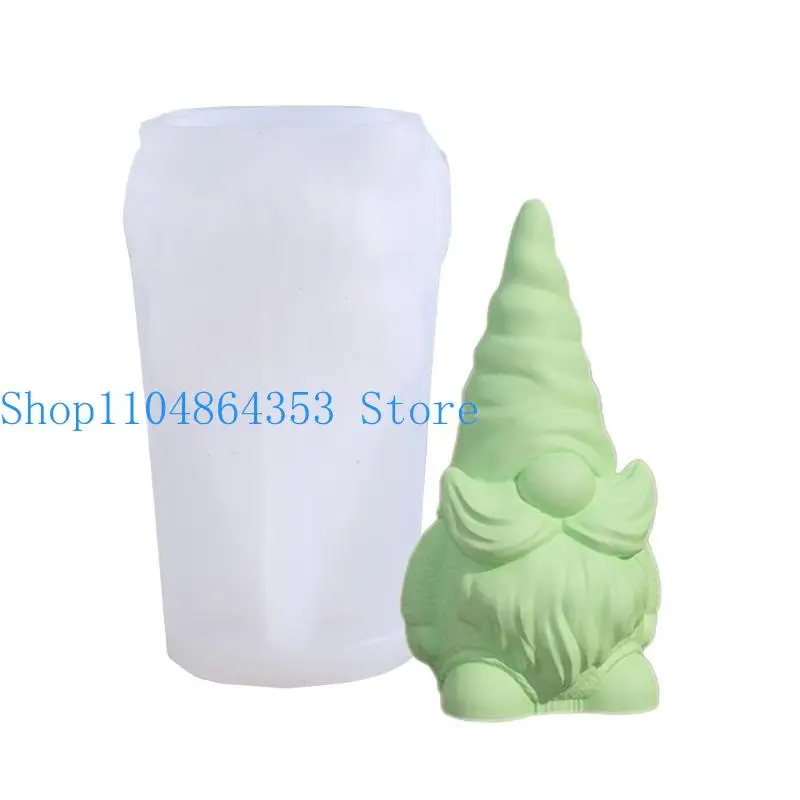 652F قالب زينة قزم سهل التنظيف من السيليكون قالب زخرفة جنوم مجهول الهوية #1