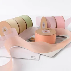 Flower Bouquet Gift Box Packaging Organza Baking Ribbon, DIY Handmade Bow Clothing Accessories Material, 10Yards