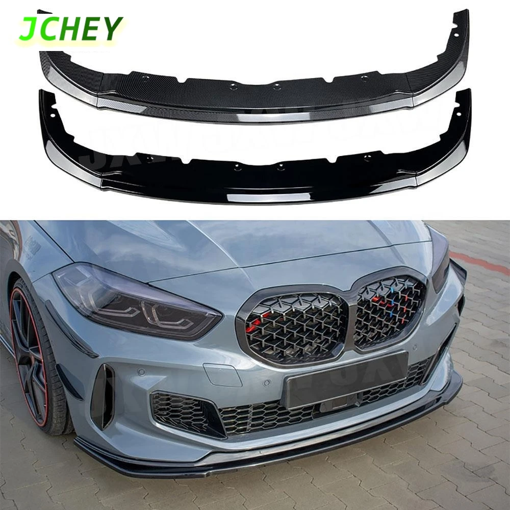 

JCHEY ABS передний бампер спойлер для BMW 1 серии F40 M Sport 118i 120i 128ti 2020 + автомобильный передний бампер спойлер на подбородок