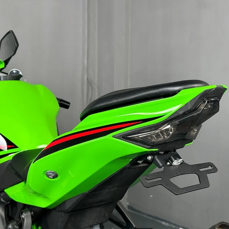 Superior-For Kawasaki Ninja 400 Z250 2018-2024 Aluminum License Plate Holder Kit Motorcycle Parts- KN4E0 Included