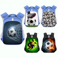 Cool Footbally / Soccer Backpack for Kids Kindergarten Bag Children School Bags Boys School Backpacks Student Bookbag