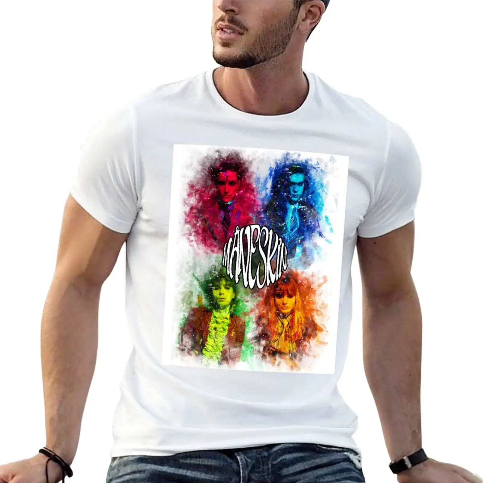 

MNESKIN Art T-Shirt man t shirt luxury funny t shirts cotton T-Shirt