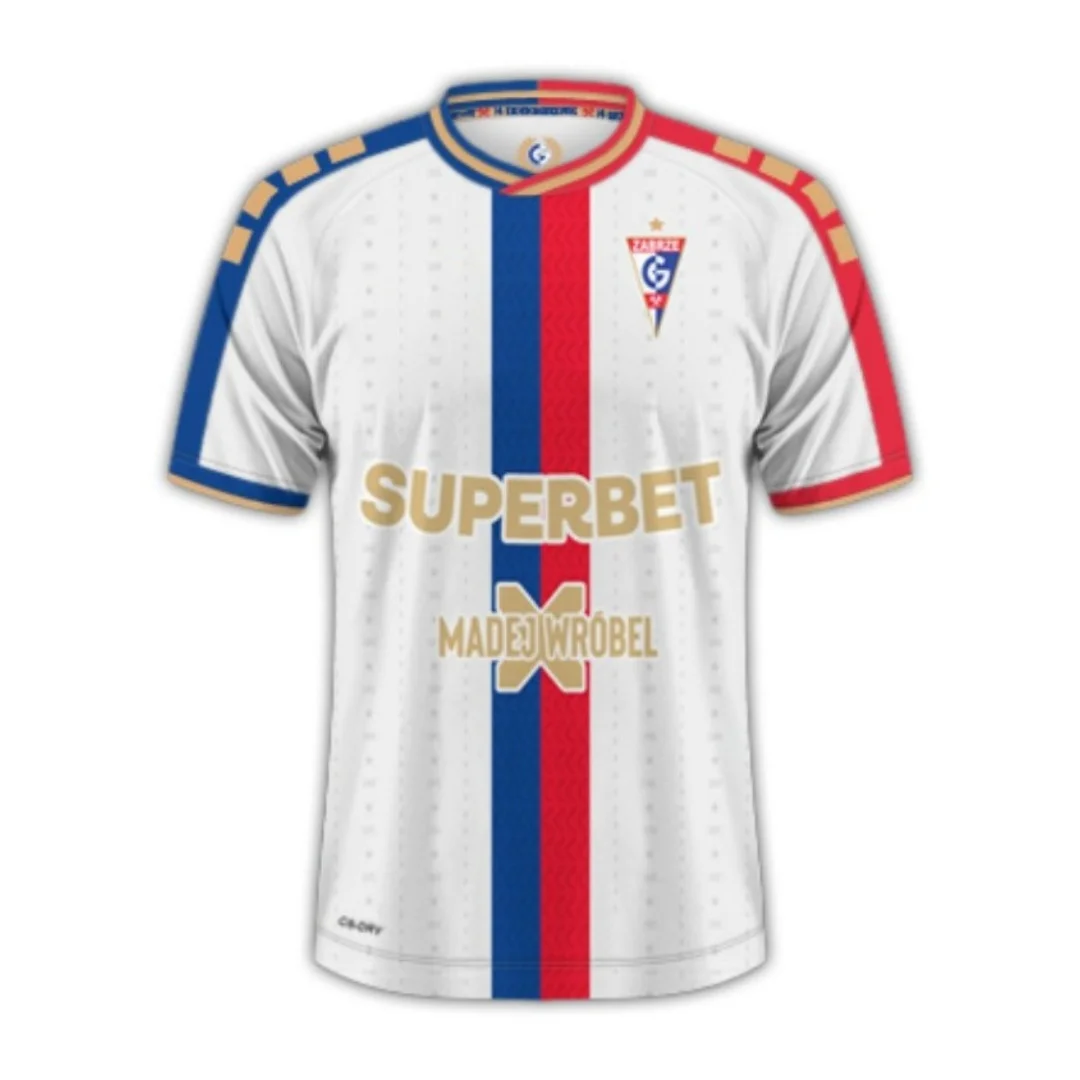 

25-26 Горник Збраз домашний и выездной футбольный комплект Трикотажные изделия Экстраклейса Осенние спортивные сухие быстро мужские футболки Комплект одежды Футболка