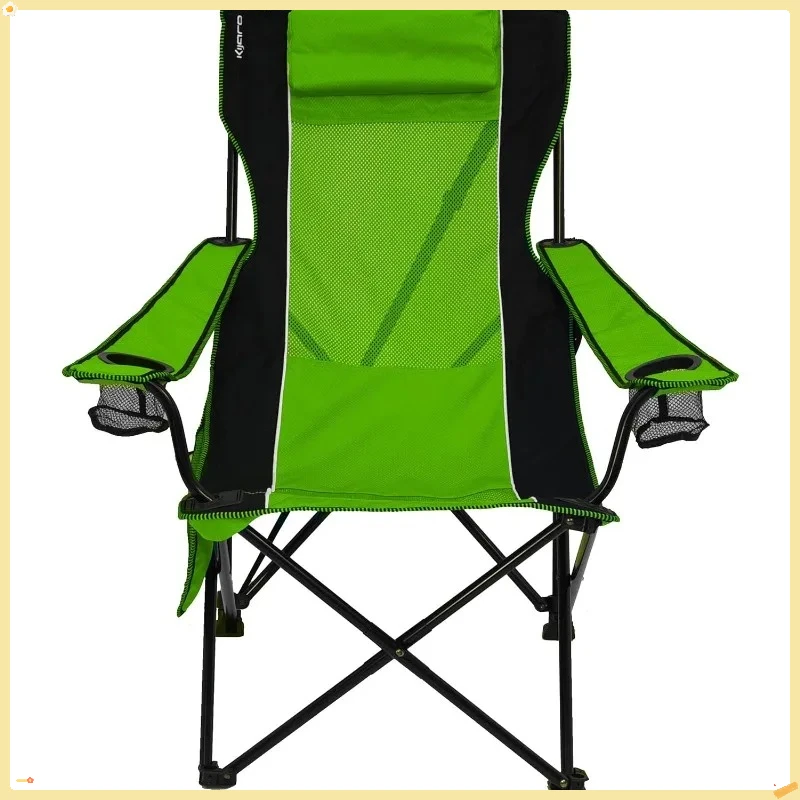 كرسي تخييم قابل للطي - حامل أكواب مدمج، منظم جانبي |   لعشاق/معسكر في الهواء الطلق |   التخييم/المشي لمسافات طويلة/النزهات