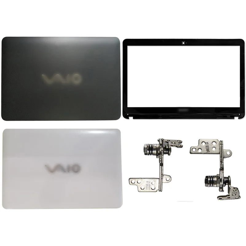 NEW Laptop LCD Back Cover/Front Bezel/Hinges For Sony VAIO SVF142 SVF143 SVF143A1QT A1RT A23T 29T SVF14326SCW Non-Touch