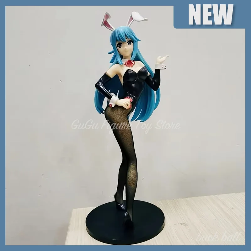 38cm Native B-Style Konosuba 2 Aqua Figure Aqua Bunny Ver Bunny Girl Figure Pvc Sexy Adult Game Model Ornament Toys Doll Gifts