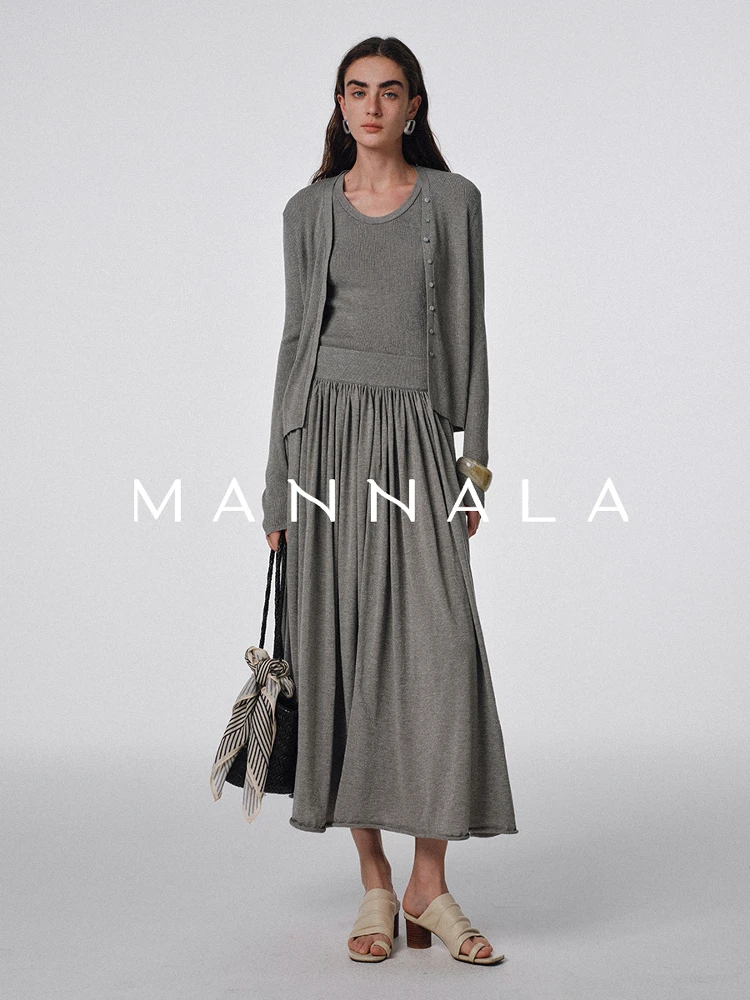 

Вязаный свитер MANNALA Clear Wind Sturdy Onion Slice Fine Fla Camere Beautiful Vest, модель Q459, для осени...