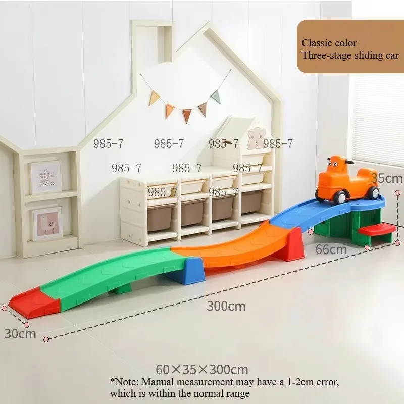 Sliding Car Included Plastic Roller Coaster Toy, Entertainment Amusement Gift for Children