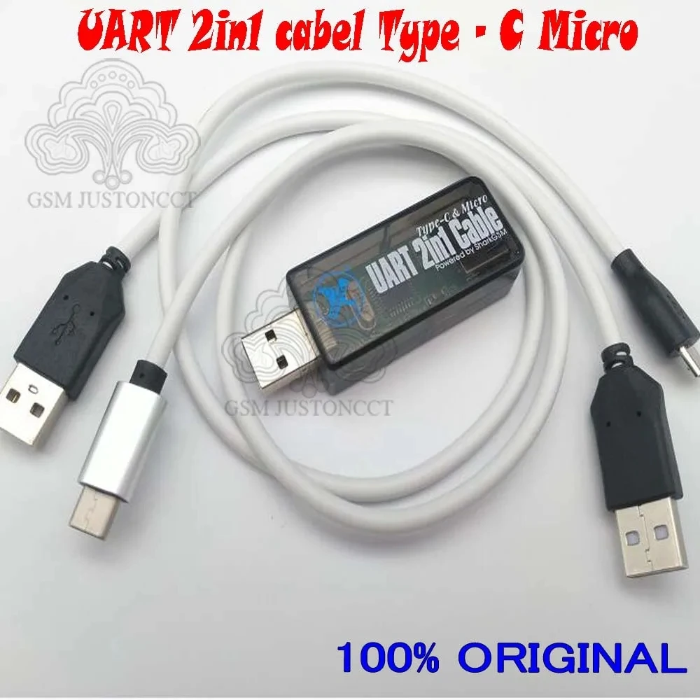 UART-2 in 1 Cable Type - C Micro for EFT dongle, Octoplus Frp, Chimera Dongle Tools, Newest