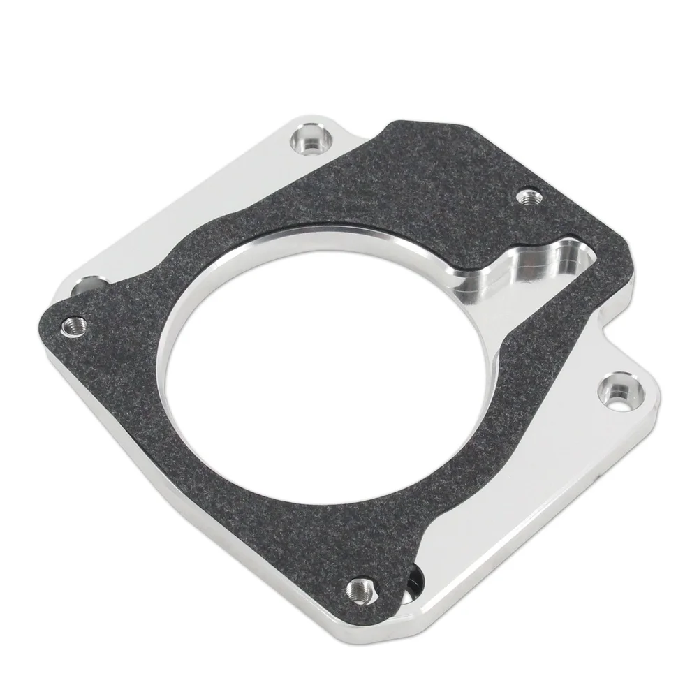 For LS Drive By Wire Throttle Body Adapter for For LS3 4 Bolt Intake Manifold Fits For LS1 3 Bolt Throttle Bodies Aluminum Alloy