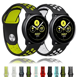 Pasek silikonowy 20 mm/22 mm do zegarka Samsung Galaxy Watch 4 Classic/42 mm/46 mm/Gear S3/Active 2 bransoletka Huawei Watch GT2/2E/Pro Strap