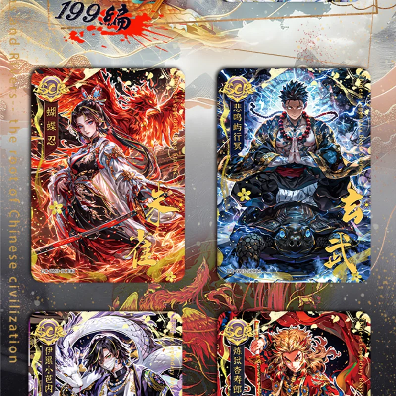 New DQ Demon Slayer 3 Cards Pieces of Time Tanjirou Kamado Nezuko Character Diamond Flash SSP SP Collection Card Children Toy Gi