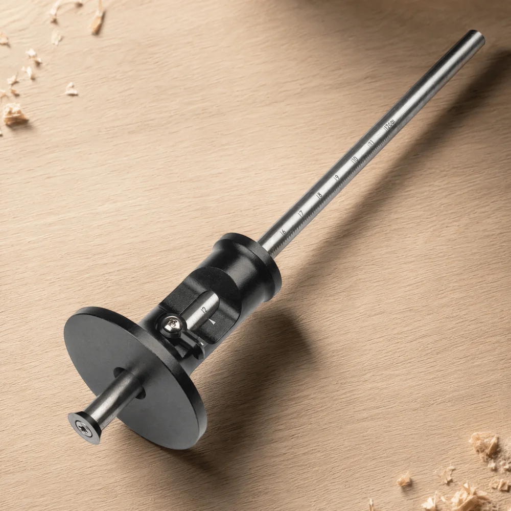 Versatile 0-120MM Range Wheel Marking Gauge Aluminum Carbide Blade Parallel Line Drawing Tool Scribe Tool For Mortise Production
