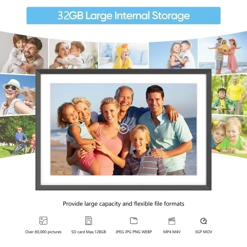 10.1 Inch Touch Video NFT Digital Photo Picture Cuadros Bilderrahmen Lcd Cloud Frameo Digital Photo Frame
