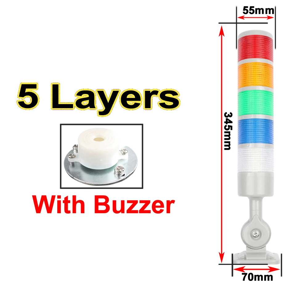NONE 180 Rotating Stack Light Amber 10