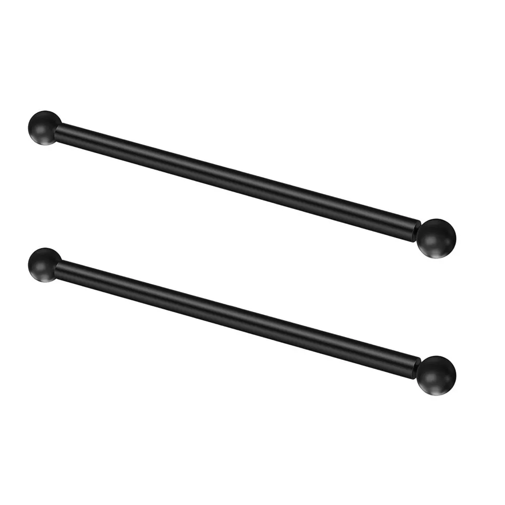 2 Piezas de Soporte de Metal Negro para Lámparas de Exterior, Brazo Cruzado de 56 cm para Jardín, Patio, Entrada, Soporte para Banderas, Soporte para Lámparas, Soporte para Escaleras