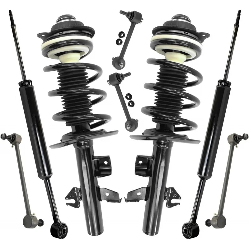 AWD 8pc Struts Shocks Kit for 2014-2018 Cherokee, 2 with Coil Springs 2 Rear Shock Absorbers 4 Front  Sway