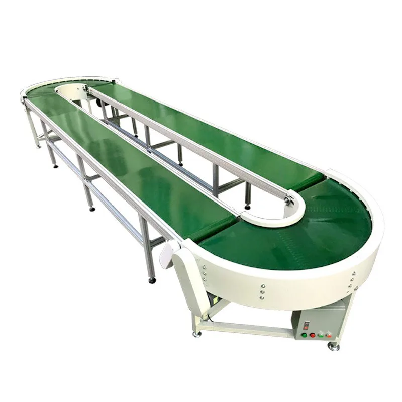 

Professional sorting assembly line conveyor belt Small PVC conveyor Turning slope line conveyor