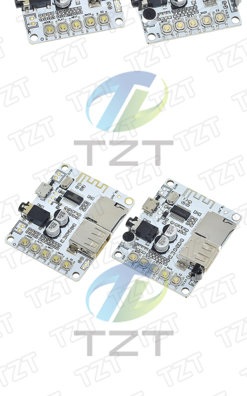 TZT TF-Karten Bluetooth-Audioboard mit USB-Anschluss, Dekodierung, Wiedergabe, 5V Stereo-Musikmodul – Detail 7
