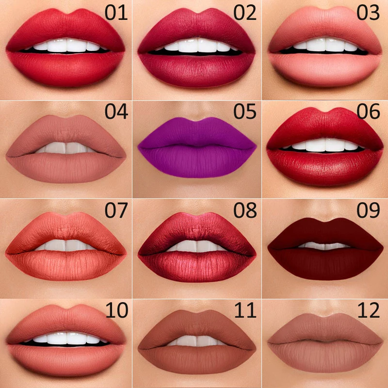 12 farben Doppel-ended Nicht-stick Tasse Lippenstift Lip Liner Lange anhaltende Matte Lip Bleistift Wasserdichte Feuchtigkeits kosmetik