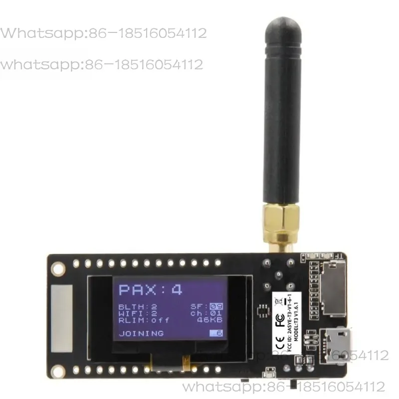 LoRa32 V2.1_1.6 Version 433/868/915Mhz ESP32 LoRa OLED 0.96 Inch SD Card Bluetooth WIFI Wireless Module ESP-32 SMA