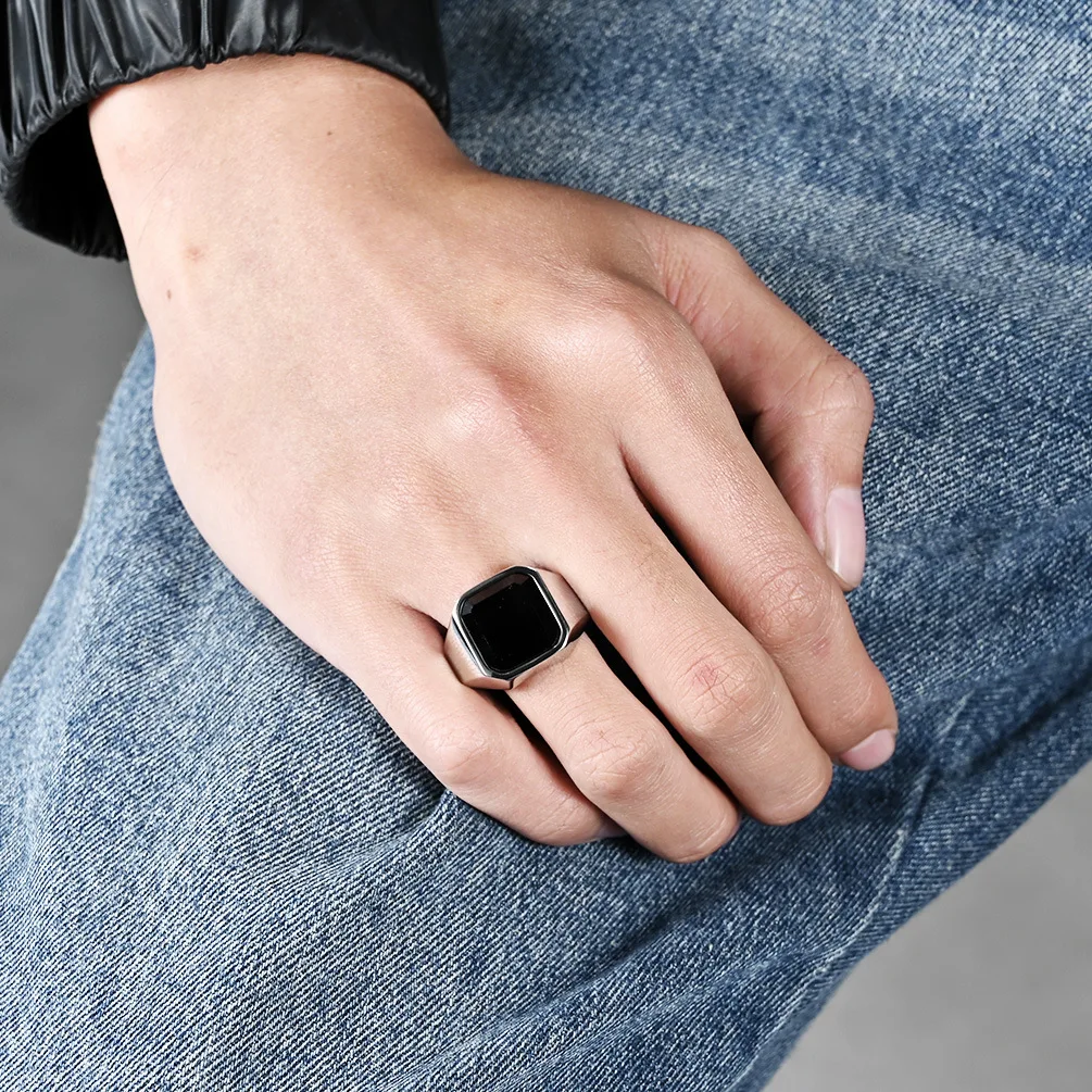 Anillo de hombre Anillos de se - Mens Signet Ring reseña y precio