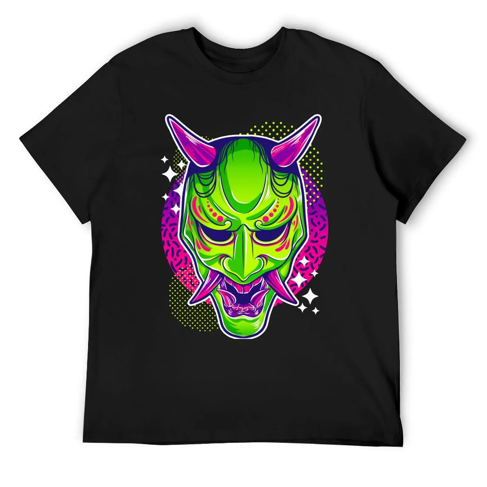 

Neon Noh - Hannya T-Shirt tees Short sleeve tee cute tops mens graphic t-shirts funny