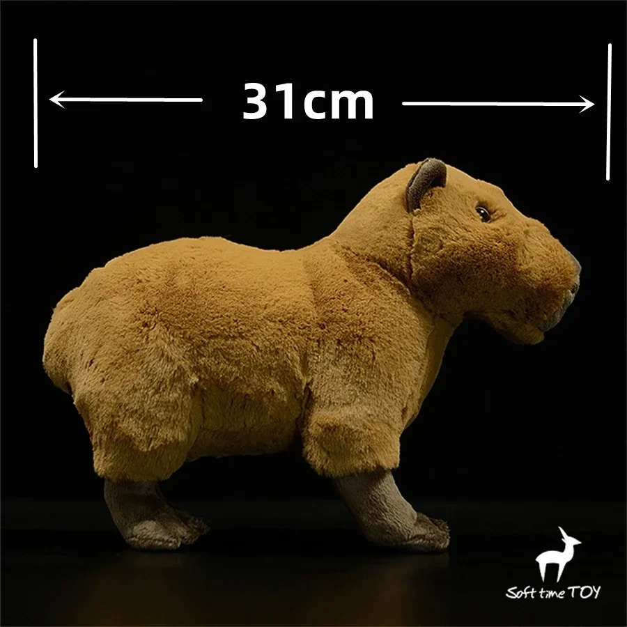 Capybara Plush Toy Realistic Water Hog Plushie Lifelike Capybara Stuffed Animal Capybara Simulation Doll Gift