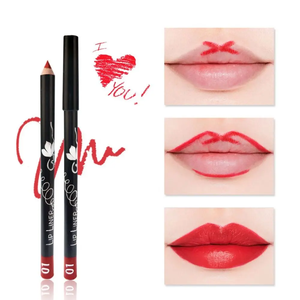 New Waterproof Matte Lipliner Smooth Sweatproof Lip Liner Pencils Natural Long Lasting Lipliner Pen