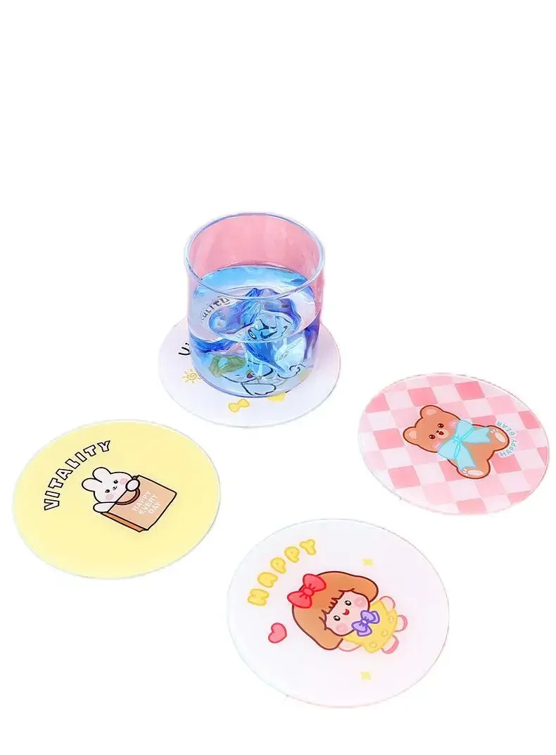 

20pcs/lot High Quality Sublimation Acrylic Cup Coasters Blanks For Wedding Party Christmas Use